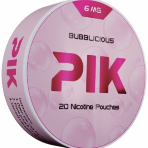 PIK NIC POUCH BUBBLICIOUS 6MG 5CT