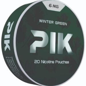 PIK NIC POUCH WINTERGREEN 6MG 5CT