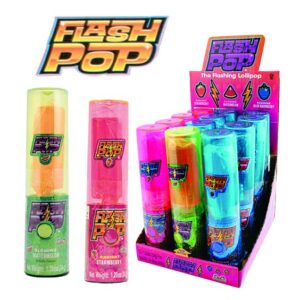FLASH POPS LOLLIPOP 12CT