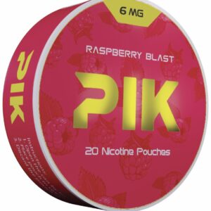 PIK NIC POUCH RASPBERRY BLAST 6MG 5CT