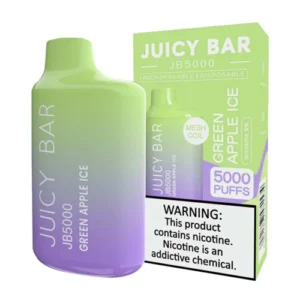 JUICY BAR 5000 GREEN APPLE 10CT