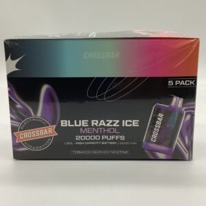 CROSSBAR 20K BLUE RAZZ ICE MENTHOL 5CT