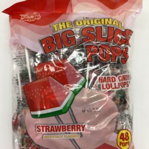 ALBERTS BIG SLICE POP STRAWBERRY 48CT