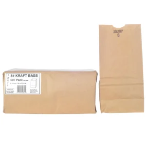 BAG   8 LB BROWN 500CT