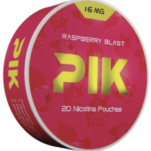 PIK NIC POUCH RASPBERRY BLAST 16MG 5CT