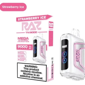 RAZ 9000 STRAWBERRY ICE 5CT