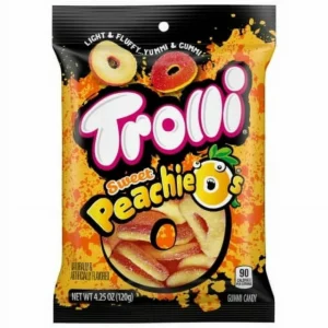 TROLLI PEACH O'S 4.25OZ BAG