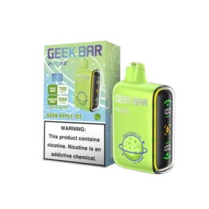 GEEK BAR 15000 SOUR APPLE ICE 5CT