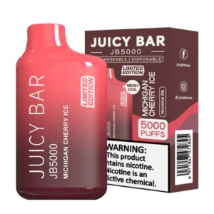 JUICY BAR 5000 MICHIGAN CHERRY ICE 10CT