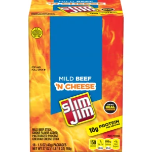 SLIM JIM BEEF & CHEESE 18CT
