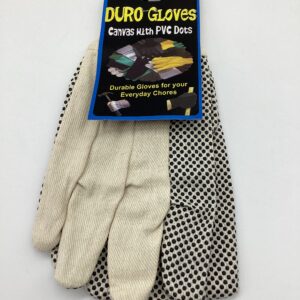 GLOVES WHITE WITH BLACK DOT